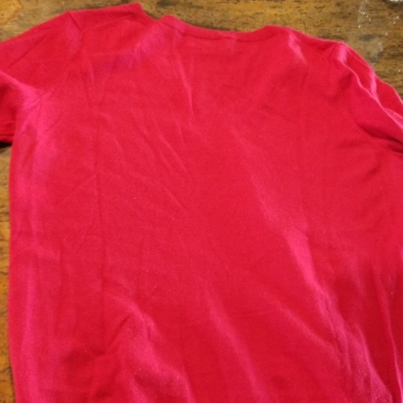 3 for $15 V neck red sweater merino wool - Picture 6 of 7